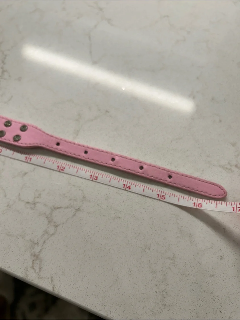 Pink Studded Heart Collar 💗